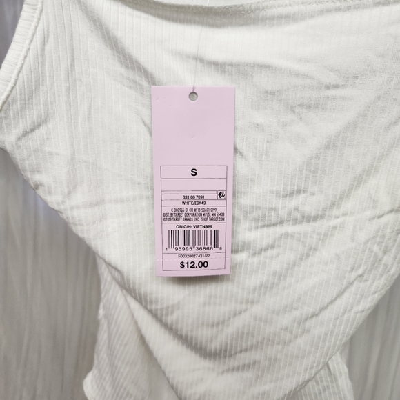 Wild Fable white cami bodysuit, size small. - Picture 4 of 4